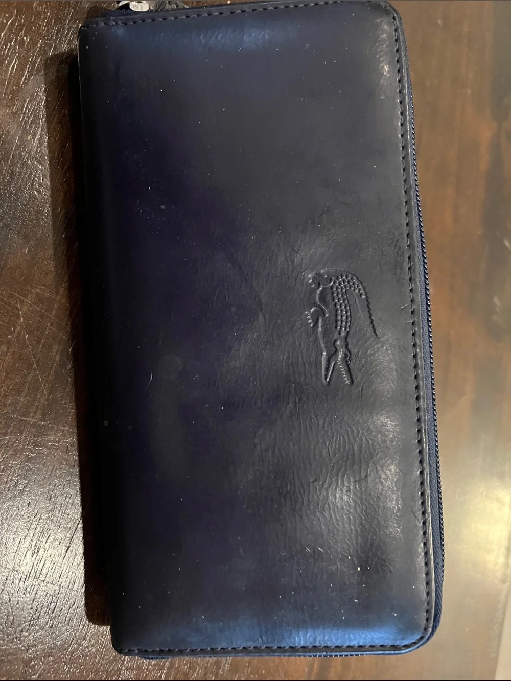 Lacoste blue Zip-around wallet